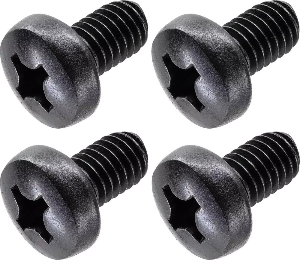Black License Plate Screws For BMW And Tesla, Phillips Machine Pan Head 18-8, X
