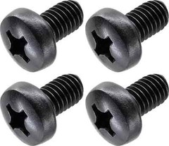 Black License Plate Screws For BMW And Tesla, Phillips Machine Pan Head 18-8, X