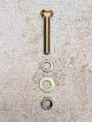 (6) Case Tractor Rear Rim Wheel Bolt Kit 6 Bolt Grade 5 Hardware