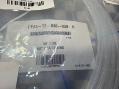 SWAGELOK PFA4-T2-030-100-U, PFA Tubing, 1/8″ OD x 0.030″ Wall x 230 FT