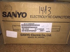 (100 PIECE LOT) 10MV1500AX, CAP ALUMINUM LYTIC NON SOLID POLARIZED 10V 1500uF TH