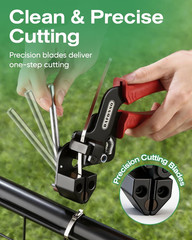 112PCS Heavy Duty 304 Stainless Steel Cable Tie Gun Kit, Includes 110PCS 11.8