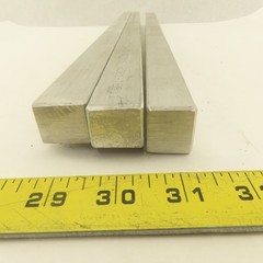 3/4″ x 1″ Rectangle Flat Bar Aluminum Solid Mill Stock (2) 28″ 21″ Lot Of 3