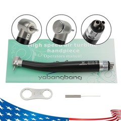 Dental High Speed Handpiece Push Button 4 hole NSK Style Color Black