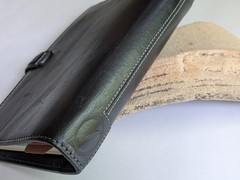 Filofax Holborn Personal Bible Size Black Full Grain Buffalo Leather Used