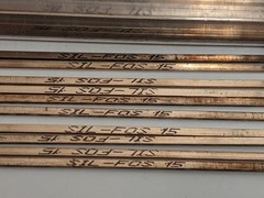 Lucas-Milhaupt SIL-FOS 15 Brazing Rods 15% Silver BCuP-5 Lot of 10