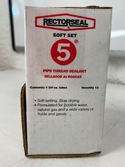 CASE OF 12 RectorSeal #5 Metal & PVC Thread Seal Pipe Sealant 701563