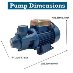 1/2HP Clear Water Pump Electric Centrifugal Self Priming Industrial Farm Pool