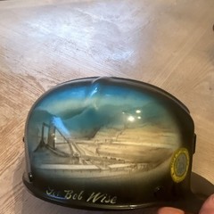 This is a custom air painted hard hat with mingo Logan and gov bob wise of wv