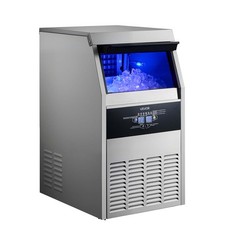 VEVOR Commercial Ice Maker 160 lbs/24h Ice Machine 30 lbs Storage Bar Restaurant