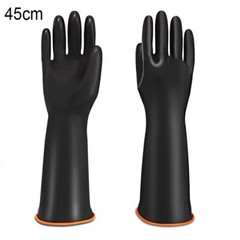 Rubber Latex Chemical Resistant Reusable Acid Alkali Gloves Safety Work Gloves