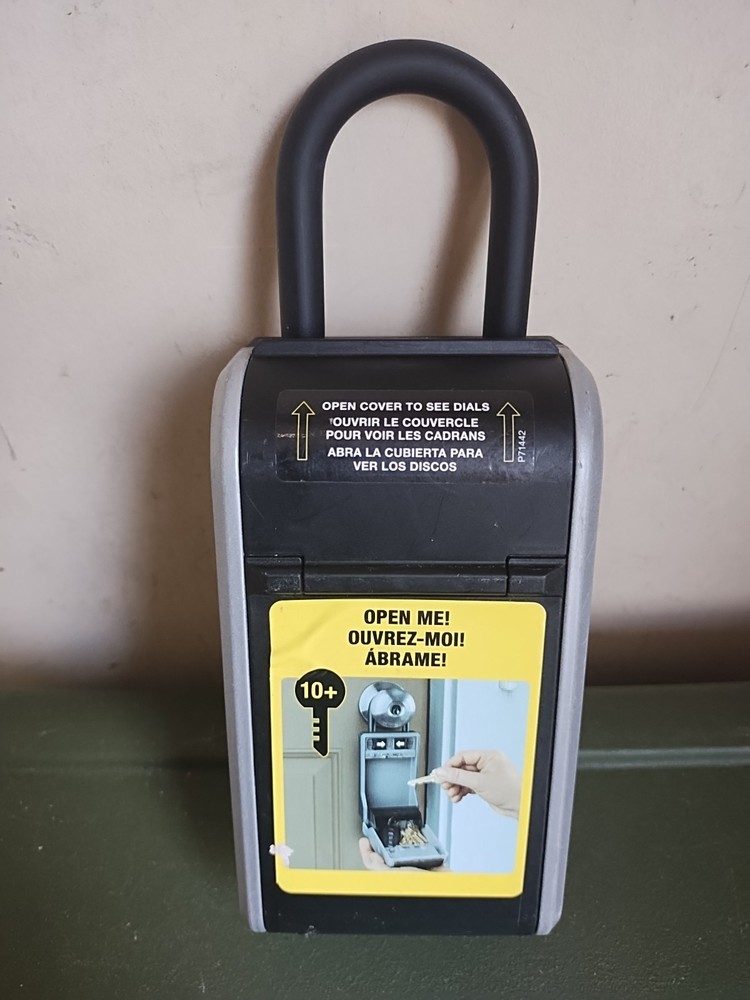 Master Lock Portable Combination Lock Box 5480D “(No Combination Code)” Locked.