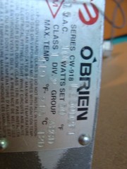 O’Brien CW-918 Series Enclosure 100 watt Heater LE50D2F1 **NEW** 115V