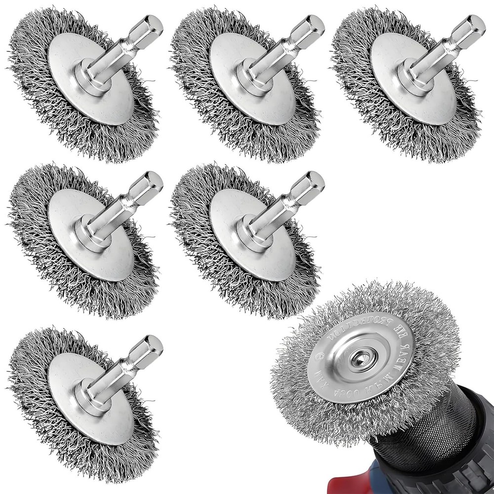 2″ Wire Brushes for Drill, Stainless Steel Wire Wheel Brushes Kit with 1/4-In…
