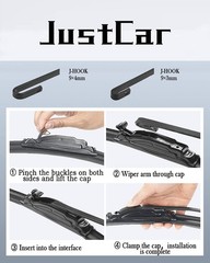 26″ and 18″ Windshield Wipers Blades, OEM Quality Premium All-Seasons Wiper b…
