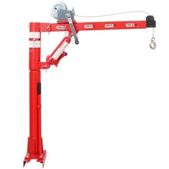 Hydraulic 1000LBS Pickup Truck Crane 360° Swivel Hoist Lift 38″-59″ for Factory