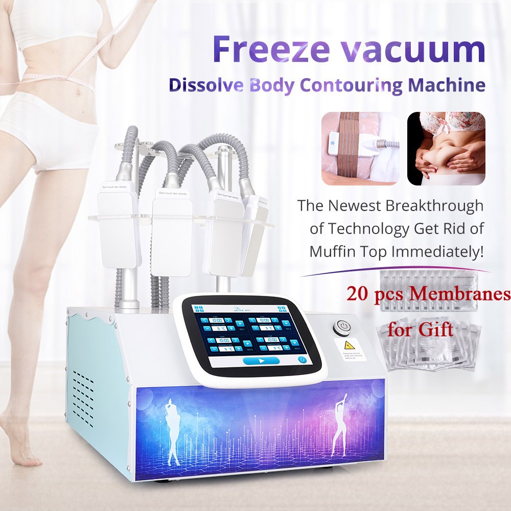 myChway 4 Pads Cold Freezing Cool Therapy Freezing Body Massager Beauty Machine