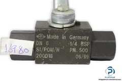 ROTELMANN ST/POM/N BALL VALVE_200018_06/99_DN 6_G1/4_500 bar_long service life
