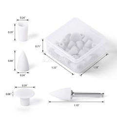 20pcs Dental Composite Finishing Polishing Cup Point Inverted Cone Mendrel Kit