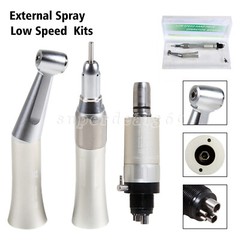 Dental Low Speed Handpiece /Kit Contra Angle Straight Air Motor 2/4Hole YX23