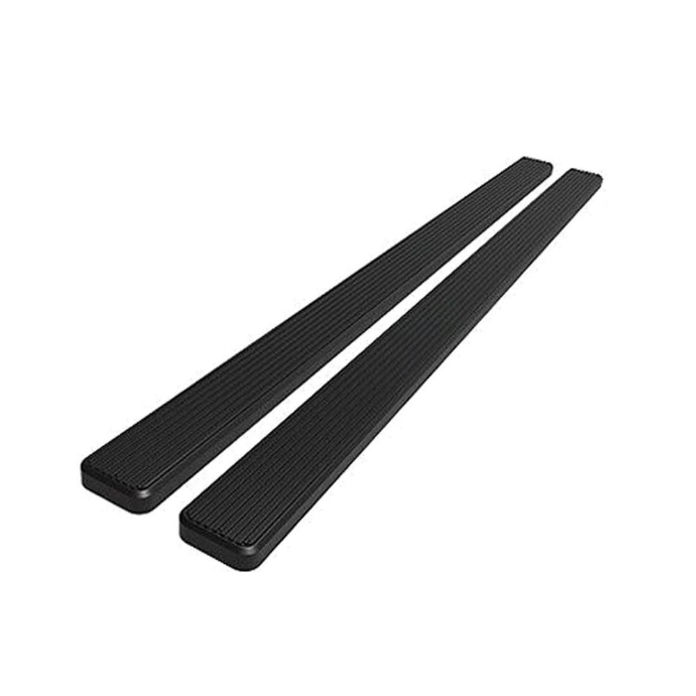 5 Inch Black Steel Running Boards 63 Inch Long Pair for Jeep Liberty 2002-2007