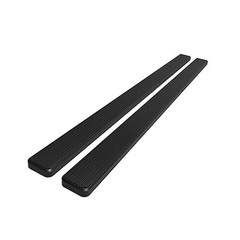 5 Inch Black Steel Running Boards 63 Inch Long Pair for Jeep Liberty 2002-2007