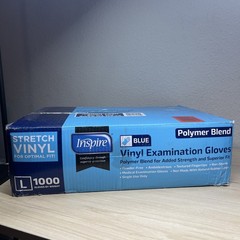 Nitrile-Vinyl Blend Gloves Disposable Latex Free Multipurpose Blue Large-1000