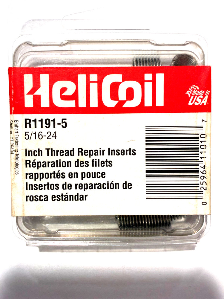 R1191-5 5/16-24 Inch Fine Thread Repair Inserts Qty 12