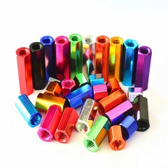 Aluminium 1/4-20 Hex Standoffs Spacers Hexagon Long Nuts Female-Female Threaded