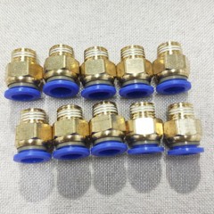 10Pc 10mm 3/8″ OD Tube X 3/8″ NPT Pneumatic Push To Connect Air Fitting