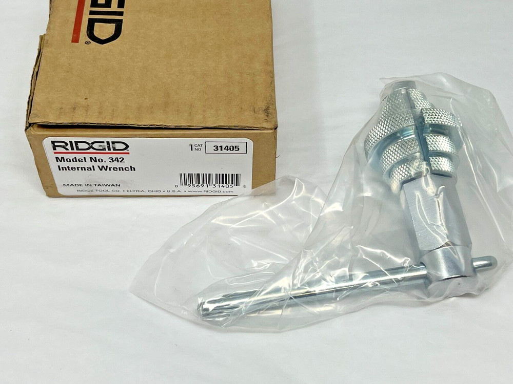 NEW Ridgid 31405 342 Internal Wrench 4 1/2″, 1″ – 2″ Pipe Capacity, 15/8 lbs