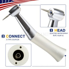 NSK Style Dental Slow/Low Speed Push Contra Angle Handpiece Fit FG 1.6mm Burs