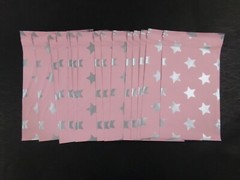 10 – 500 6×9 SILVER STARS Poly Mailers Lightweight Pink Shipping Bags