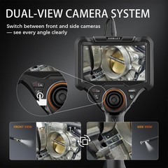 Borescope Inspection Camera 0.25in 5.0FT HD Monitor 360 Articulating ZORLET