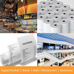 2 1/4” x 85′ Thermal Receipt Paper 50 Rolls, PAPRMA POS Paper Cash Register …