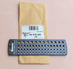 STARRETT No.186 Drill & Steel Wire Gage With “Black Matte Finish”. USA Made 🇺🇸