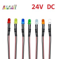 5mm 24V Pre-Wired Red Yellow Blue Green White Orange Purple Pink Warm white Leds