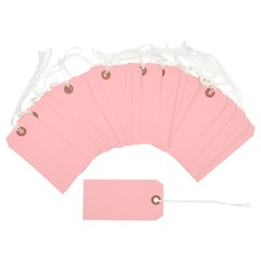 1,000 Pink Tags 4 3/4″ x 2 3/8″ Size 5 Inventory Shipping Hang Tag with String