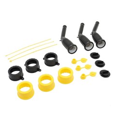 Replacement Gas Can Spout with Nozzles Screw Collar Vent Caps Old Style 3 Kit
