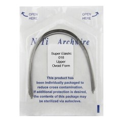 Dental Orthodontic Niti Arch Wires Ovoid Form Round Upper Lower 014 016 018 012