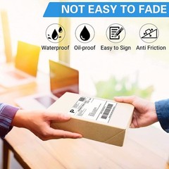 1000 4″ x 6″ Fanfold Direct Thermal Shipping Labels for Zebra & Rollo Printers