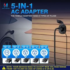 18″ 125V 15Amp AC Plug Port Extension Cord Splitter Cables RV Trailer Waterproof