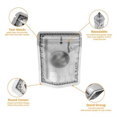 Foil Packaging Bag 3.5g – Resealable Barrier Pouch for Secure Keeping 4×5”