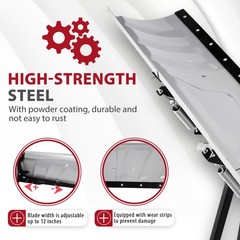 Adjustable 60″-72″ Width Snow Plow Blade For ATV UTV Switchblade Plow
