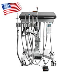 Portable Dental Mobile Delivery Unit System Cart Treatment Work Compressor 4H