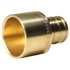 10 PIECES 3/4″ PEX X 3/4″ FEMALE SWEAT ADAPTERS BRASS CRIMP FITTINGS LEAD FREE
