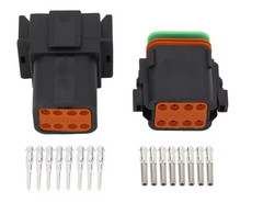 2 3 4 6 8 12 Pin Deutsch DT Black Series Waterproof Electrical Connector KIT