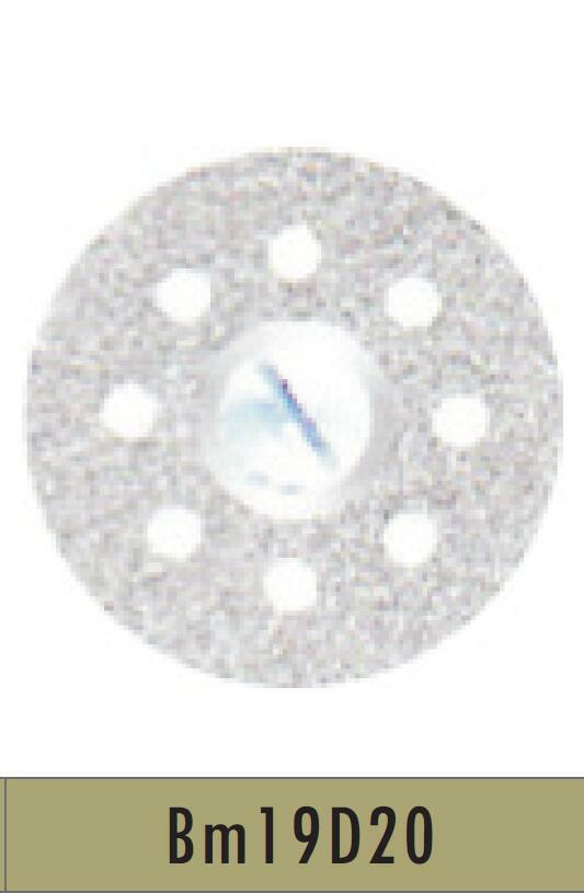 BM19D20 Bomaoer Diamond Disc Thin, 0.20X19mm Double sided Fine Grit