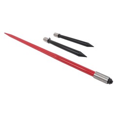 Hay Spear Attachment 49″ With 2 Stabilizer Spears 3000 Lbs Capacity Bale Forks