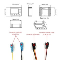 Digital Display Water Control Effect Flowmeter